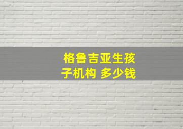 格鲁吉亚生孩子机构 多少钱